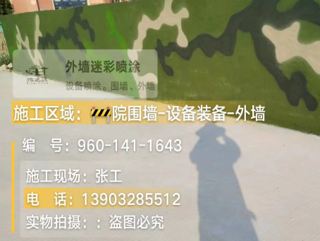 泉州 迷彩漆喷涂价格（按平方米计费）